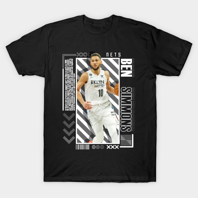 Ben Simmons Paper Poster Version 10 T-Shirt by art.Hamdan